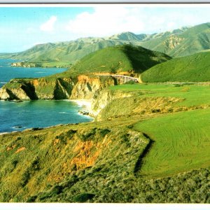 c1970s Big Sur Coast, CA Big Sur Coastline and Bixby Bridge 4x6 Chrome PC M16