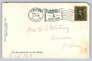 1908  Free Masons  Masonic Temple   Boston  Massachusetts   Postcard