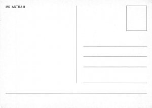 MS Astra II Astra Ship Postcard