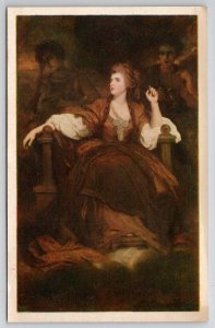 Sarah Siddons as THE TRAGIC MUSE Sir Joshua Reynolds Art Postcard J28