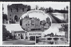 Kent Postcard - Greetings From Maidstone   8016