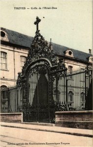 CPA Troyes- Grille de l'Hotel Dieu FRANCE (1007667)