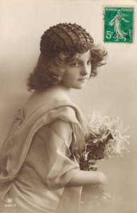 Victorian Lady Portrait Vintage RPPC 03.34