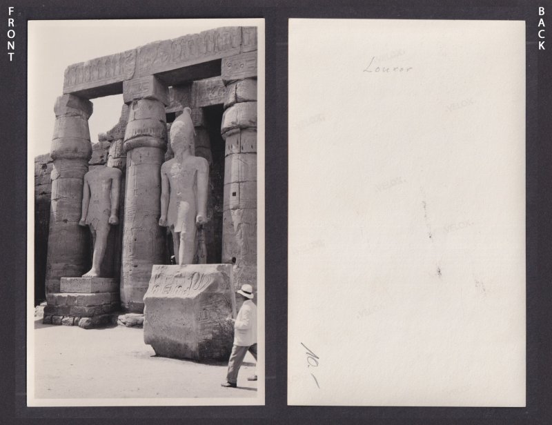 Vintage postcard EGYPT Luxor Temple RPPC