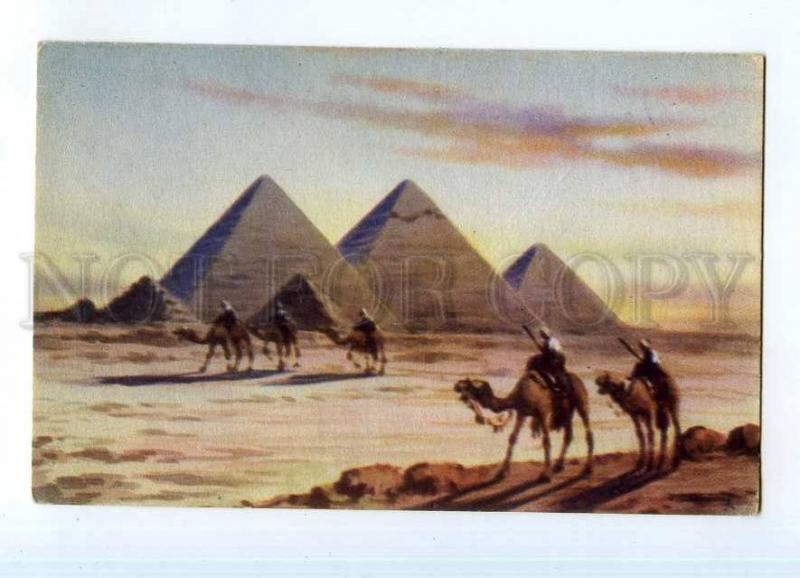 247503 EGYPT Pyramids & Desert CAMEL rider Lahnert & Landrock