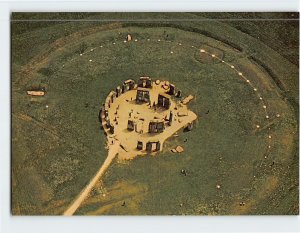 Postcard Air View from North Stonehenge Wiltshire England