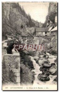 Old Postcard Dauphine Gorges De La Bourne
