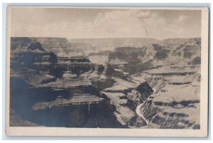 c1910's View Of Grand Canyon Arizona AZ Fred Harvey Antique RPPC Photo Postcard