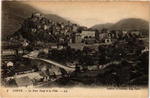 CPA CORSE CORTE - Le Pont Neuf et la Ville (711613)