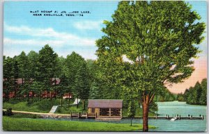 Boat House at Big Ridge Lake Near Knoxville Tennessee TN 3500-acre Park Postcard