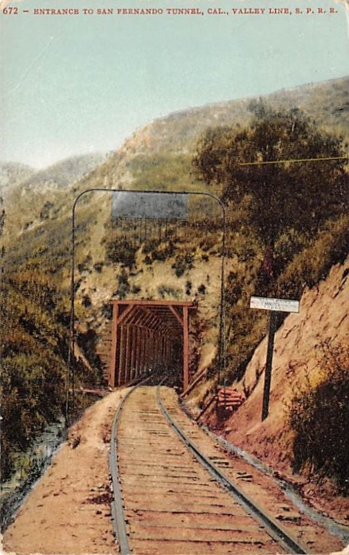 Entrance to San Fernando tunnel CA, USA Tunnel Unused 