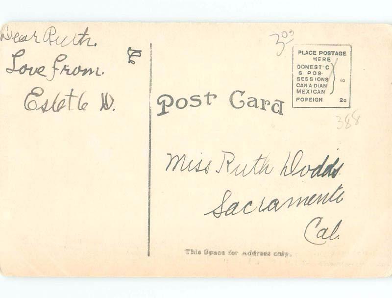 Divided-Back HIGH SCHOOL SCENE Sacramento California CA E2378