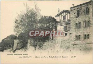 Old Postcard Hendaye House of Pierre Loti and Camino Remparts