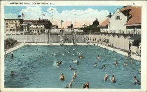 Ocean Grove NJ North End Pool c1920 Postcard