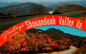 Virginia Greetings From The Shenandoah Valley 1960