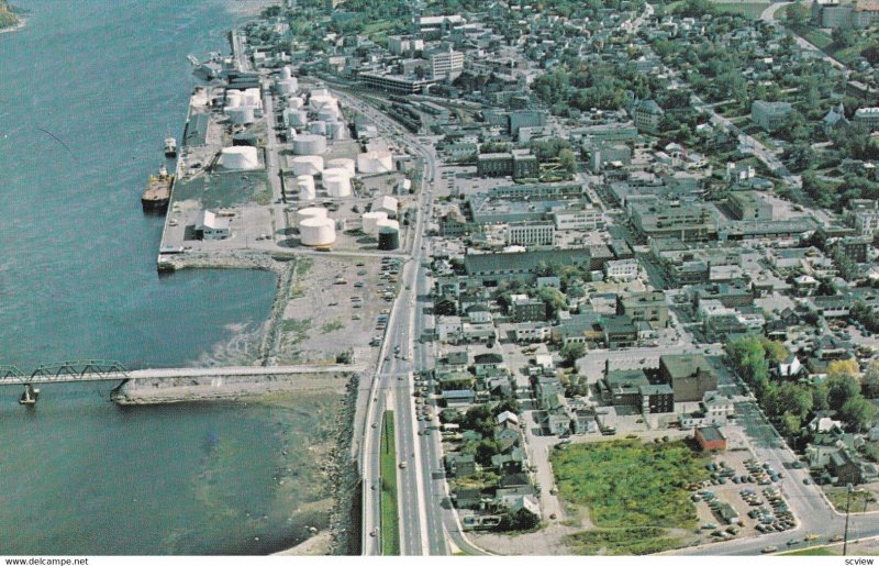 CHICOUTIMI, Quebec, Canada, 1950-1960s; Aerial View