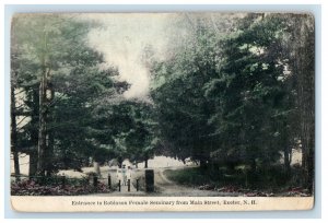 1941 Entrance To Robinson Female Seminary From Main Street Exeter NH Postcard 