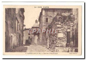 Castellan Old Postcard Street in the republic