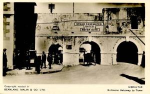 Gibraltar - Entrance Gateway to Town - RPPC