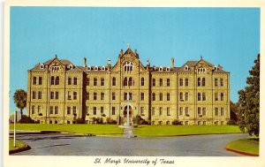 San Antonio Texas 1960s Postcard St. Mary's University Of Texas 