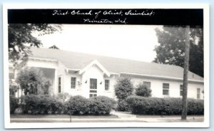 RPPC PRINCETON, Indiana IN ~ FIRST CHURCH of CHRIST, Scientist  Postcard
