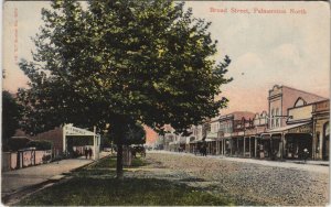 PC NEW ZEALAND, BROAD STREET, PALMERSTON NORTH, Vintage Postcard (B41438)