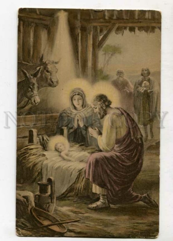 3129182 JESUS Baby HOLY FAMILY Vintage PC