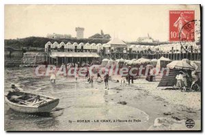 Old Postcard Royan Le Chay A I'Heure Du Bain