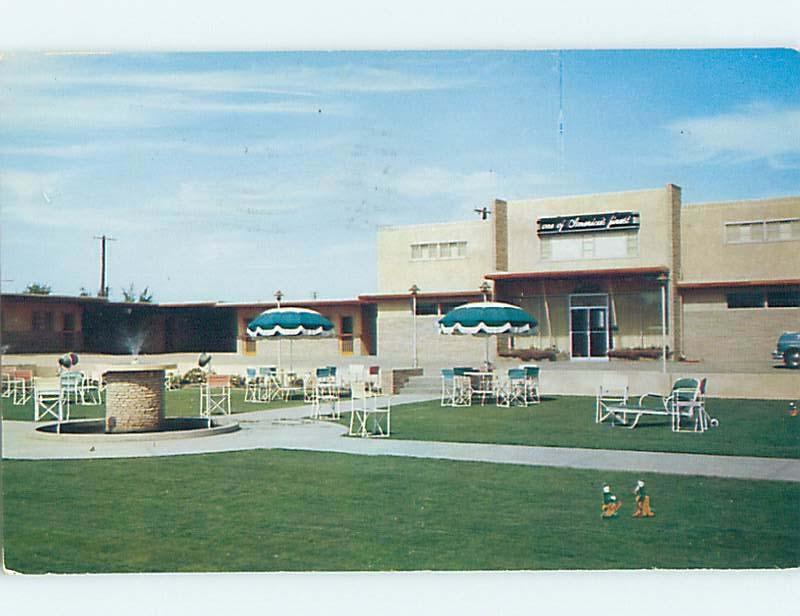 Pre-1980 MOTEL SCENE Clarendon Texas TX hk1949