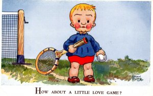 Boy How About A Little Love Game? Brian White Vintage Postcard 08.78