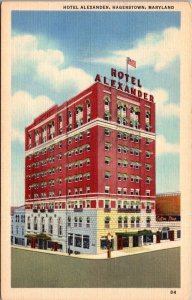 Maryland Hagerstown The Hotel Alexander 1946