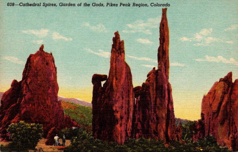 Colorado Pikes Peak Region Garden Of The Gods Cathedral Spires