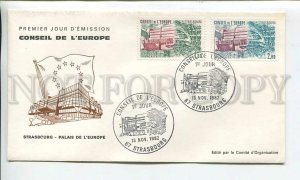 448750 France 1982 year FDC Europa CEPT Council of Europe Strasbourg