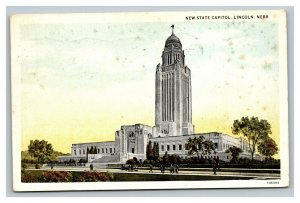 Vintage 1931 Postcard Panoramic View New State Capitol Building Lincoln Nebraska