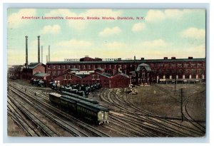 1911 American Locomotive Co. Brooksworks Dunkirk NY Train Car Postcard 