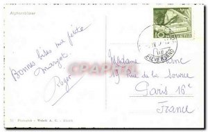 Old Postcard Alphornbläser Switzerland