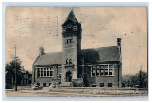 C. 1910 Carregie Library Steubenville Postcard P222E