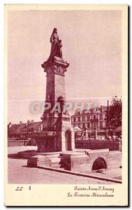 Old Postcard Sainte Anne of Auray the miraculous fountain