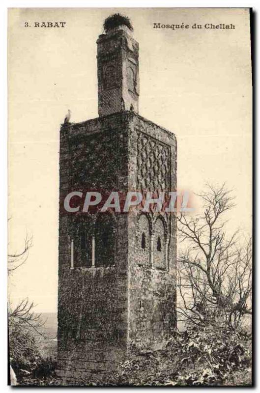 VINTAGE POSTCARD Rabat Mosque of Chellah