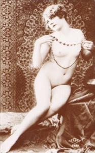 Nude Risque Topless Naked Woman