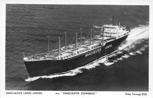 M V Manchester Commerce Printed Photo Manchester Liners Limited Ship 