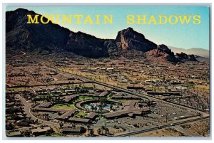 Scottsdale Arizona Postcard Mountain Shadows Hotel Resort Homes Golf Course 1960