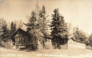 Two Harbors MN Rustic Inn, EKC Real Photo Postcard