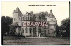 Old Postcard Chateau de Pont Remy North Facade