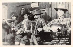 South Dakota SD RPPC Postcard c1950 WALL Ted Hustead's Cowboy DRUG STORE