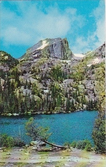 Hallets Peak From Bear Lake In Rocky Mountain National Park Colorado