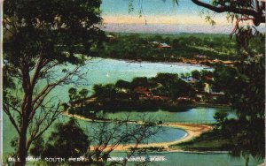 Australia Mill Pond South Perth Western Australia From King's Park Postcard C128