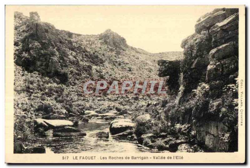 Old Postcard The Faouet Barrigan Vallee Les Roches of It