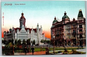 Postcard Germany Leipzig Neues Rathaus New Town Hall