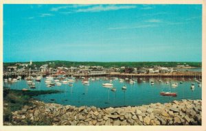 USA Rockport Massachusetts Inner Harbor Vintage Postcard 08.29